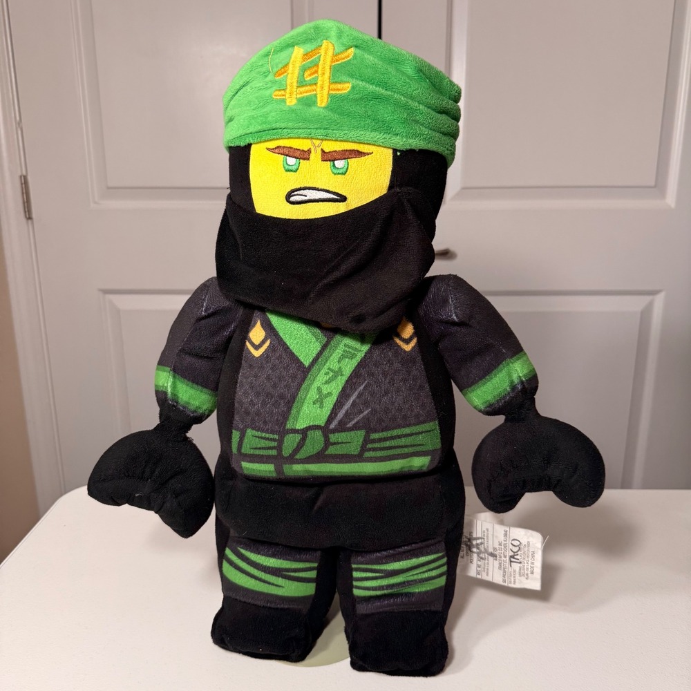 LEGO Ninjago Movie Lloyd Green Ninja Large Plush Stuffed Toy 19" Franco Mfg